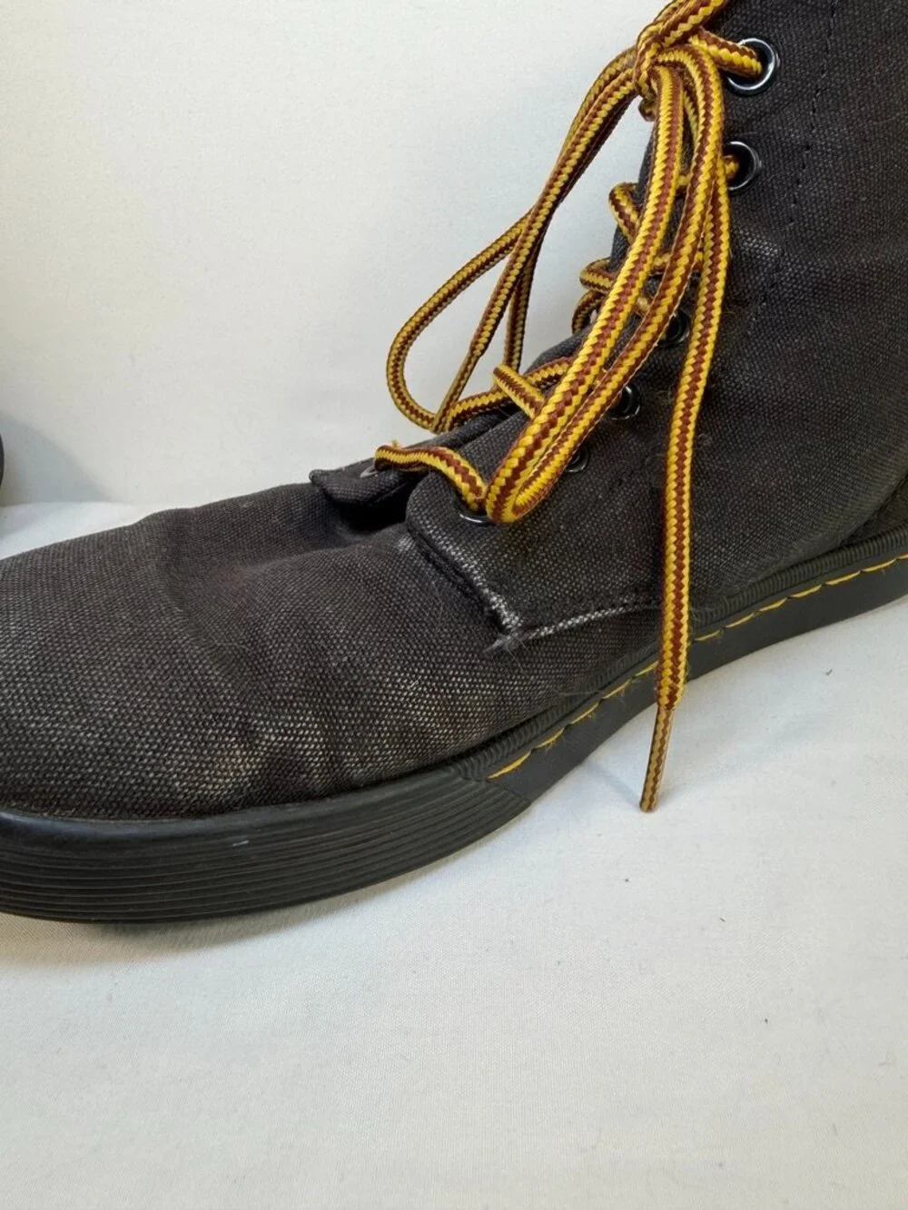Dr DOC MARTENS Sheridan Canvas Ankle Boots Black Womens 7 - Picture 8 of 12